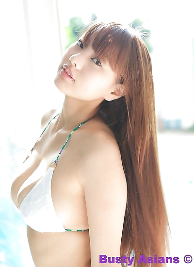 Busty asian sayuki matsumoto posing outdoors in bikini - part 4547